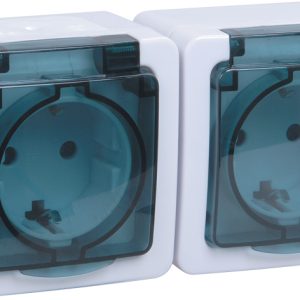 Iek germes plus РСб22 3 ГПБд Розетка 2м с з/к о/у ip54 (цвет крышки:дымчатый) ermp22 k03 16 54 ec