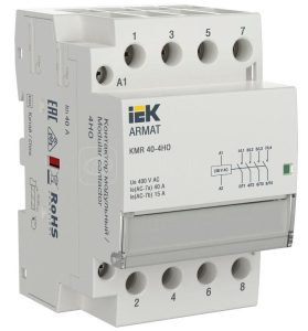 Iek armat Контактор модульный kmr 40А 230В ac 4НО ar kmr10 040 40 230