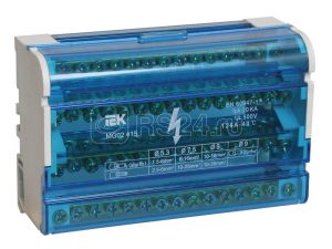Iek Шины на din рейку в корпусе (кросс модуль) 3l+pen 4х15 ynd10 4 15 125