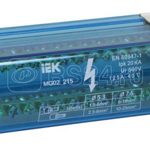 Iek Шины на din рейку в корпусе (кросс модуль) l+pen 2х15 ynd10 2 15 125
