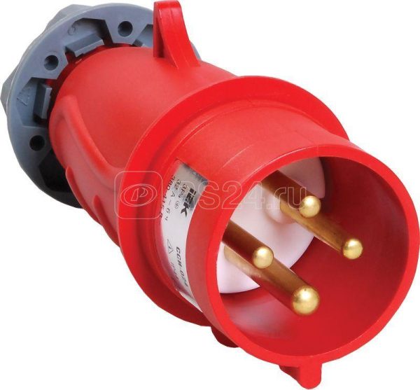 Вилка эл. каб. 32А 3p+pe 380В ip44 magnum ССИ 024 iek psn02 032 4