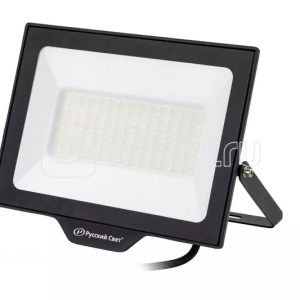 Прожектор светодиодный СДО fl 10 c 100w vw 840 bk cl 277х220х30мм 100Вт 4000К ip65 уличный черн. Рус