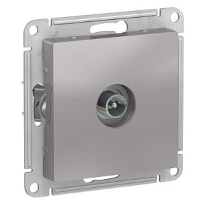 Systeme electric atlasdesign Алюминий Розетка антенная одиночная tv коннектор, механизм se atn000393