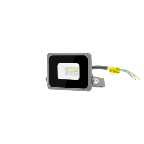 Светодиодный прожектор wolta wfl 10w/07 10Вт 6500К ip65 900лм серый