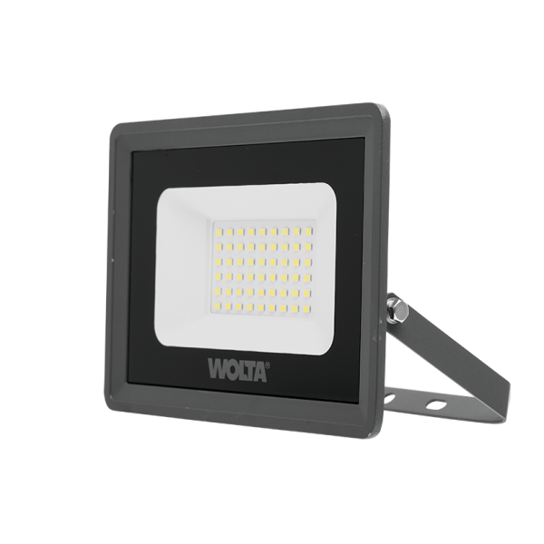 Светодиодный прожектор wolta wfl 50w/06 50Вт 5700К ip65 4500лм серый