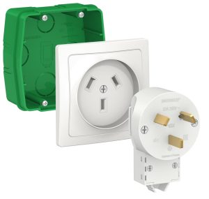 Systeme electric blanca внутр Бел Комплект силовой 32 А, 250 В: розетка, вилка, монтажная коробка se
