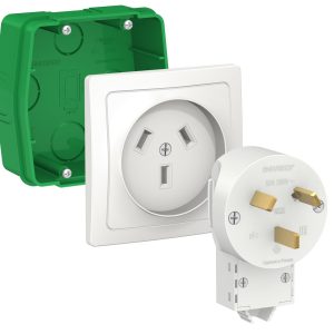 Systeme electric blanca внутр Бел Комплект силовой 32 А, 250 В: розетка, вилка, монтажная коробка se