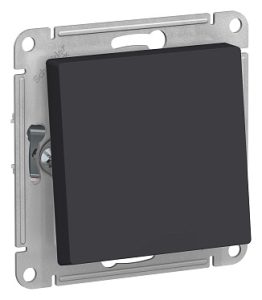 Atn441061 aqua 1 клавишный переключатель ip44, сх.6, 10АХ, механизм, карбон