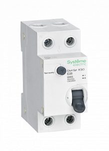 Systeme electric city9 set Авт. выкл. диф. тока (АВДТ) 1p+n С 25А 4.5ka 30мА Тип aС 230В se c9d34625