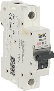 Iek armat Автоматический выключатель m06n 1p c 2А ar m06n 1 c002