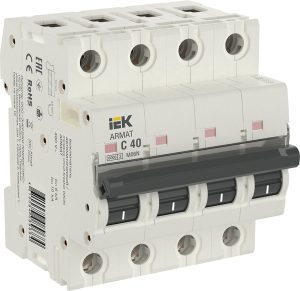 Iek armat Автоматический выключатель m06n 4p c 40А ar m06n 4 c040