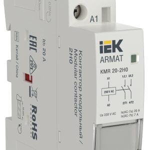 Iek armat Контактор модульный kmr 20А 230В ac 2НО ar kmr10 020 20 230