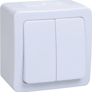 Iek germes plus ВС20 2 0 ГПБ Выключатель 2кл о/у ip54 (цвет клавиши:белый) evmp20 k01 10 54 ec
