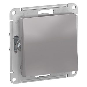 Systeme electric atlasdesign Алюминий Переключатель 1 клавишный, сх.6, 10АХ, механизм se atn000361