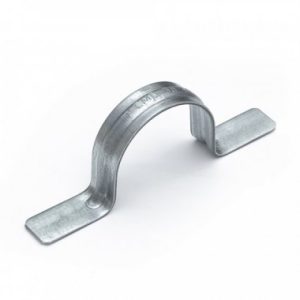 Скоба металлическая двухлапковая СМД d31 32 мм для монтажного пистолета (без отверстий) (50шт/500шт