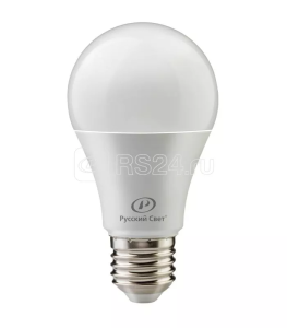 Лампа светодиодная rs a60 e27 12w 220 240v 4000К 12Вт 1200лм ra 90 грушевидная Русский Свет 15010345