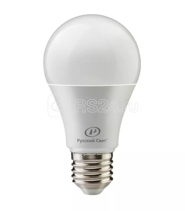 Лампа светодиодная rs a60 e27 12w 220 240v 4000К 12Вт 1200лм ra 90 грушевидная Русский Свет 15010345