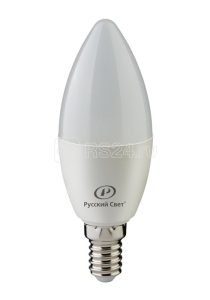 Лампа светодиодная rs c37 e14 8w 220 240v 4000К 8Вт 800лм ra 90 свеча Русский Свет 15010545059