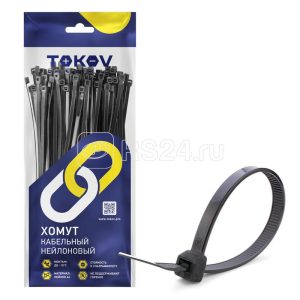 Хомут кабельный нейлоновый черн. 3.6х200 (уп.100шт) tokov electric tke hns 3.6 200 b/100