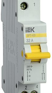 Iek karat Выключатель разъединитель трехпозиционный ВРТ 63 1p 32А mpr10 1 032