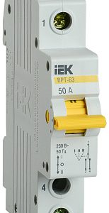 Iek karat Выключатель разъединитель трехпозиционный ВРТ 63 1p 50А mpr10 1 050