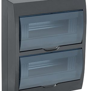 Iek krepta 3 Корпус пластиковый ЩРН П 24 ip41 черный откр.монтаж mkp12 n 24 41 k02