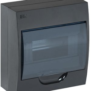 Iek krepta 3 Корпус пластиковый ЩРН П 8 ip41 черный откр.монтаж mkp12 n 08 41 k02