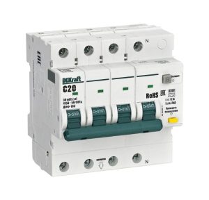 16402dek АВДТ 3p+n 20А 30мА ac х ка c ДИФ 103 6кА нов.