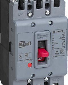Dekraft Силовой автоматический выключатель 3p 100А 25кА ВА 302 22749dek
