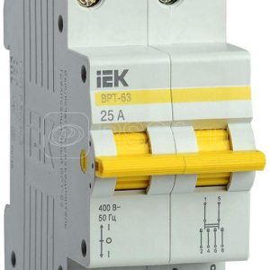 Iek karat Выключатель разъединитель трехпозиционный ВРТ 63 2p 25А mpr10 2 025