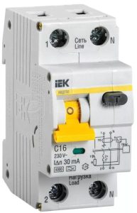 Iek karat Дифференциальный автоматический выключатель АВДТ 32 c16 mad22 5 016 c 30