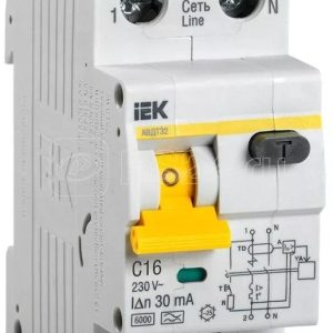 Iek karat Дифференциальный автоматический выключатель АВДТ 32 c16 mad22 5 016 c 30