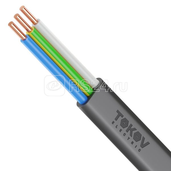 Кабель tokov electric ВВГ Пнг(А) ls 3х1.5 ОК (n pe) 0.66кВ (уп.100м) УТ000028383