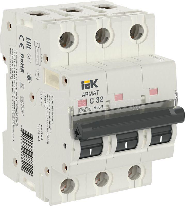 Iek armat Автоматический выключатель m06n 3p c 32А ar m06n 3 c032
