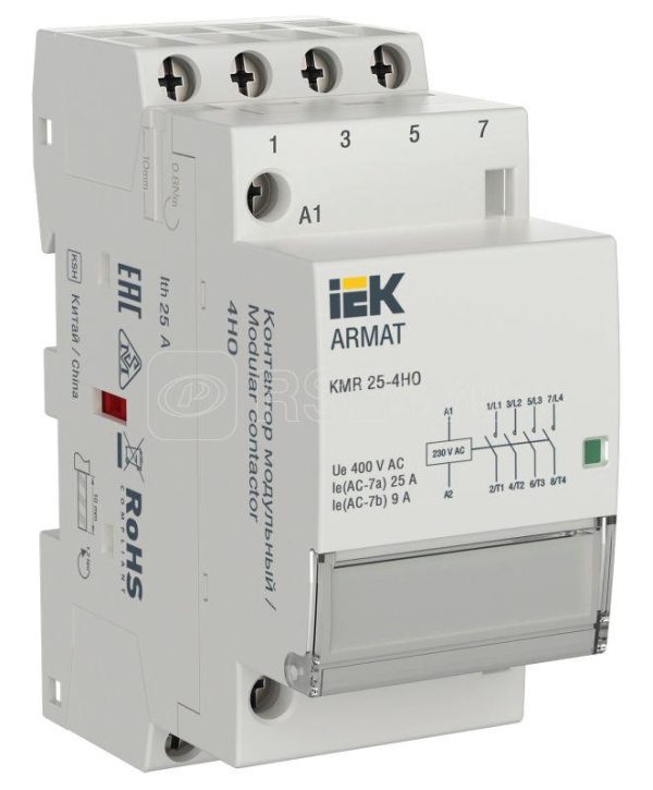 Iek armat Контактор модульный kmr 40А 230В ac 2НО ar kmr10 040 20 230