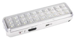 Фонарь светильник аккумуляторный accu9 l30 wh аварийный 30smd яркий 300лм 2ч/эконом 90лм 6ч 220В акк