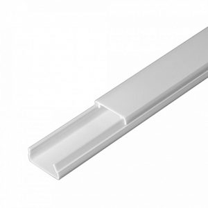 Кабель канал белый 2 й замок в п/э 20х10 мм (180м/уп) Промрукав