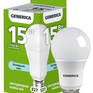 Iek generica Лампа led a60 груша 15Вт 230В 6500К e27 ll a60 15 230 65 e27 g