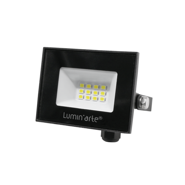 Светодиодный прожектор lumin'arte lfl 10w/06 10Вт 5700К ip65 800лм серый корпус