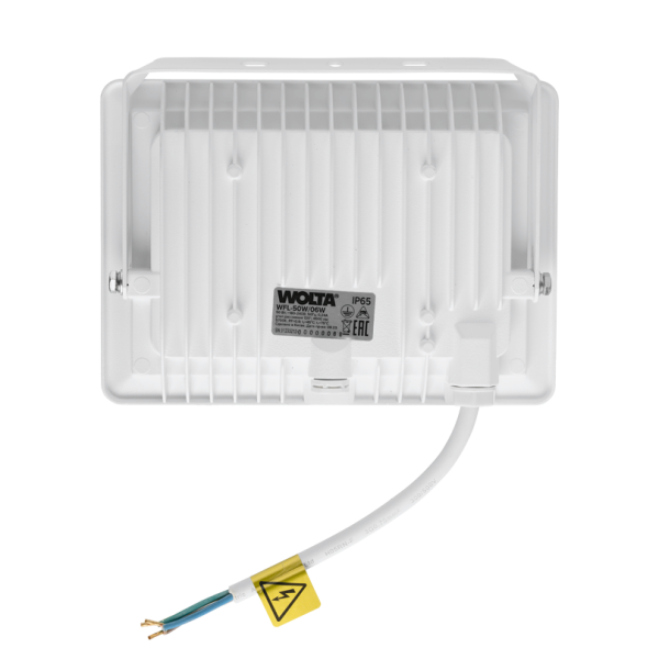 Светодиодный прожектор wolta wfl 50w/06w 50Вт 5700К ip65 4500лм белый