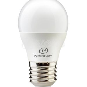 Лампа светодиодная rs g45 e27 8w 220 240v 4000К 8Вт 800лм ra 90 шар Русский Свет 15010445049