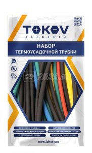 Набор трубок термоусадочных 6/3 100мм 21шт (7 цветов по 3шт) tokov electric tke thk 6 0.1 7С