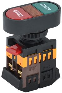 Iek Кнопка apВВ 22n Пуск Стоп d22мм неон/240В 1з+1р bbd11 apbb k51