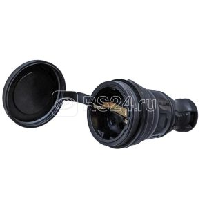 Розетка 1 м 16А с заземл. каучук tokov electric tke c05 kr z