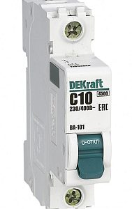 Dekraft Автоматический выключатель 1Р 10А х ка c ВА 101 4,5кА 11053dek