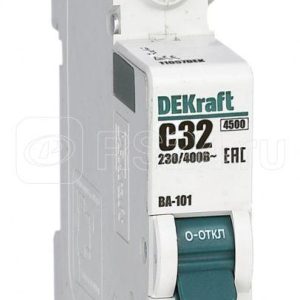 Dekraft Автоматический выключатель 1Р 32А х ка c ВА 101 4,5кА 11057dek