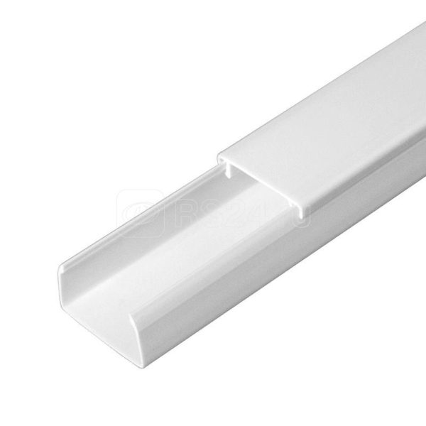 Кабель канал белый 2 й замок в п/э 25х16 мм (80м/уп) Промрукав