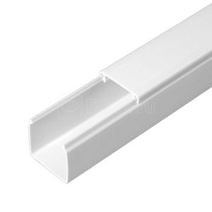 Кабель канал белый 2 й замок в п/э 25х25 мм (48м/уп) Промрукав