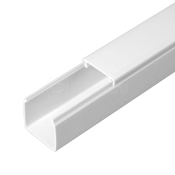 Кабель канал белый 2 й замок в п/э 25х25 мм (48м/уп) Промрукав