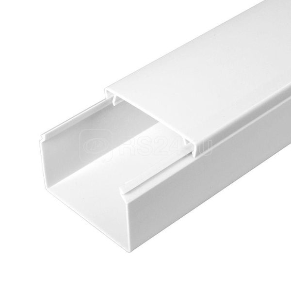 Кабель канал белый 2 й замок в п/э 60х40 мм (40м/уп) Промрукав